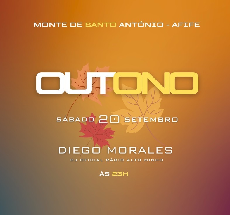 Cartaz Outono no Monte de Santo António, Afife, sábado 20 de setembro